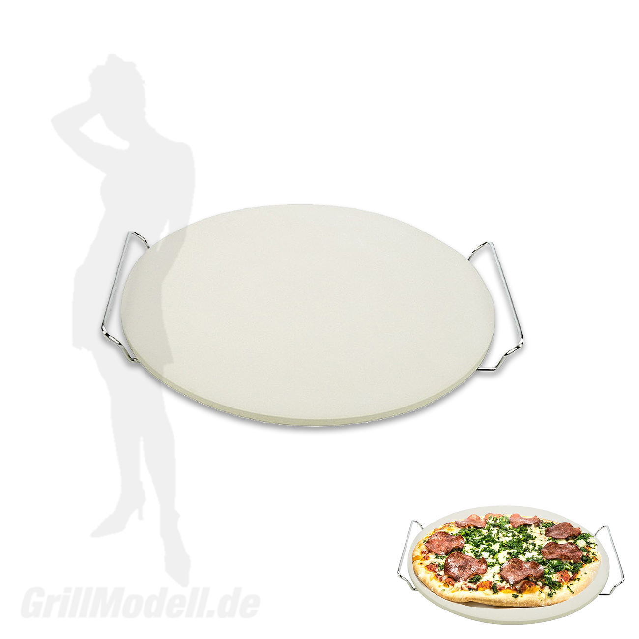 Pizzastein für Edelstahlgrill Holzkohlegrill Pizzastein für Edelstahlgrill Holzkohlegrill