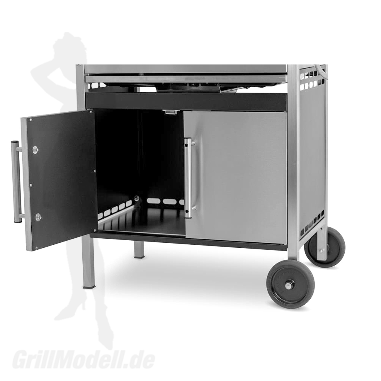 Unterschrank für Edelstahlgrill Holzkohlegrill Edelstar L 2 türig