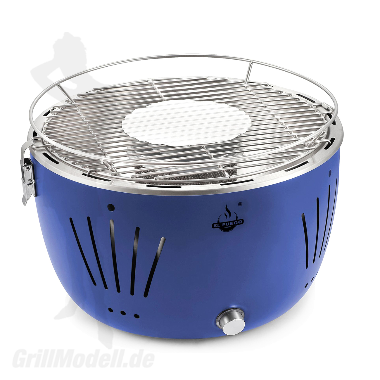 Holzkohle Tischgrill Tulsa mit Aktivbelüftung in Farbe Blau Holzkohle Tischgrill Tulsa mit Aktivbelüftung in Farbe Blau