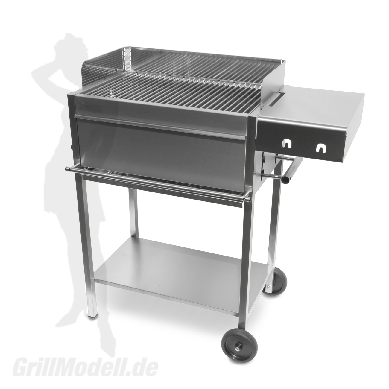 Holzkohlegrill Edelstahlgrill Edelstar L Basis komplett aus Edelstahl