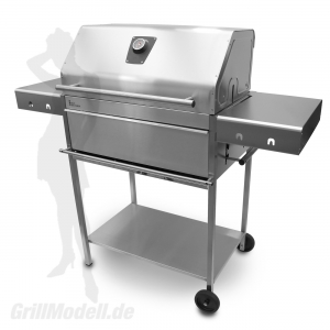 Edelstahlgrill - Holzkohlegrill - EDELstar XL Profi - Bausatz