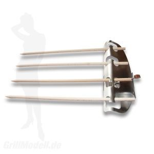 Steckerlfisch-Grillhalter aus Edelstahl Steckerlfisch-Grillhalter aus Edelstahl